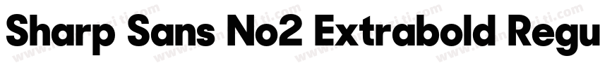Sharp Sans No2 Extrabold Regular字体转换